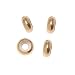 Beadaholique Filled Rondelle Smart Bead Spacer Stoppers Pandora Compatible, 14K Gold, 7 by 2.7mm