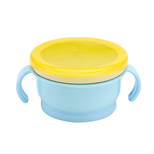 NUOBESTY Baby Bowl Kids Dinner Tableware Child Dining Bowl Snack Containers (Sky-blue)