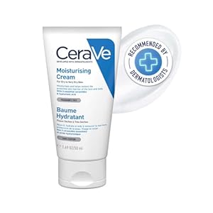 CeraVe Moisturizing Cream For Dry To Very Dry Skin (50ml) - Formulated with 3 Essential Ceramides And Hyaluronic Acid | Non-Comedogenic Moisturizer For Face and Body 34 31TEeYGWNZL. SL500 . SS300