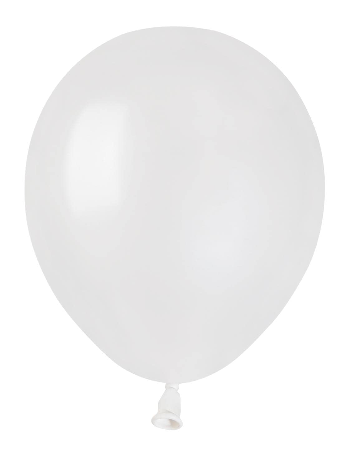 Pack 100 balloons pearly in natural latex Premium Quality A50 (Ø 13cm / 5"), white pearl