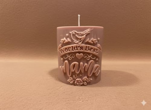 Best Mama - Scented Gift Candle | 20+ Scents | 7+ Colours | Decorative Candles | Perfecr for Gifts| Mothers Day Candle | Vegan Candle | New Year | for her | Birthdays Candles