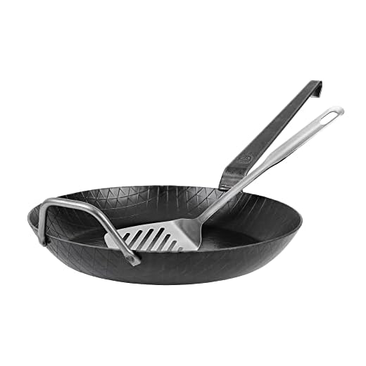 GRÄWE gjutjärn stekpanna Ø 32 cm, hög kant, krokstång, grepphandtag, inkl. kastruller