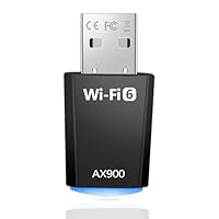 USB Wifi per PC, AX900 WiFi 6 Chiavetta Wifi per PC Fisso Dual Band 5Ghz 2,4 Ghz Adattatore Wifi USB Chiavetta Internet Dongle Wifi Supporta Windows 7/10/11