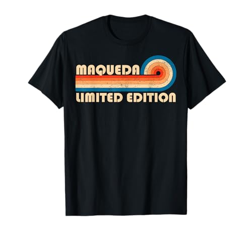 MAQUEDA Retro 70s 80s Sunset Stripe Camiseta