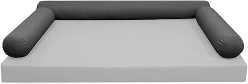 Miniatura 2 de *Cover ONLY* Style 6 Twin-XL Size 78" x 8" Knife Edge Bolster Pillow SlipCover AD003