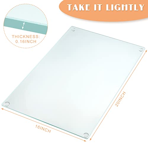Tabla de Cortar Hoolerry de Vidrio Templado Transparente Rectangular 50 cm x 40 cm x 0.4 cm miniatura 2