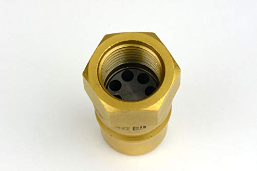 Image of TEMCo 1 /2 inch Female NPT Thread 1 /2 inch Body Pair Hydraulic Coupler ISO 7241B Ball Valve Quick Connect for Tractors and Ag Equipment Fits Pioneer Parker Format - HF0060 (HF0058 + HF0059)