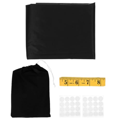 Alasum Cortinas para Ideales para o Dormitorio Diseño Simple y Elegante Opacas Portátiles Negra, Tela Ventana Oficina Viajes