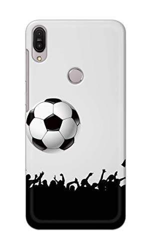 Image of Printed Hard Back Cover Case for Asus Zenfone Max Pro (M1) | Zenfone Max Pro M1 (5.99 inch) Back Cover (Football Icon) -1302