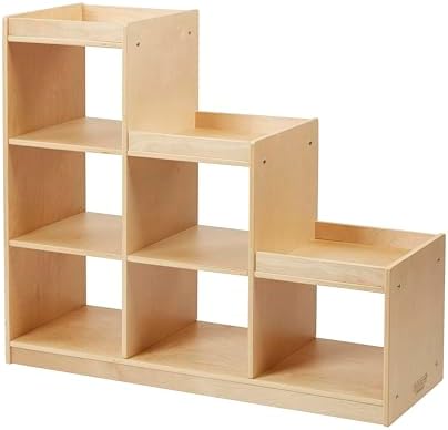 6-Compartment Tiered Storage Cabinet, To...