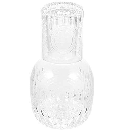 ABOOFAN Jarra De Vidrio Transparente Botella De Agua Fría Con Grifo Multifuncional Para Hogar y Oficina