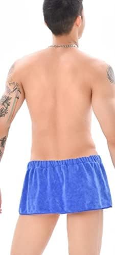 Envoltura de ducha para hombres,Toalla de baño para hombres,Toalla de baño portátil (azul grande)