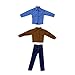 LINJXCMUXU 1/12 Action Figure Clothes,Three-Piece Set for 6
