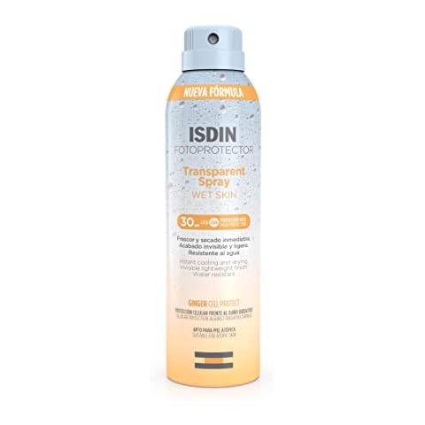 Protector solar corporal ISDIN Transparent Wet Skin SPF 30 Cover