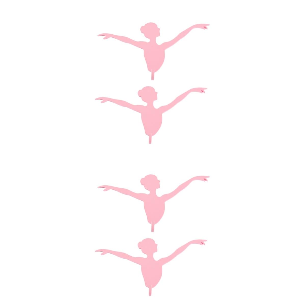 Alipis 4piezas Ganchos De Pared De Bailarina Creativos Para Colgar Toallas Paño De Limpieza y Diseño Elegante Para Decoración De Baño o Habitaciones
