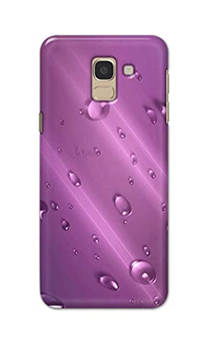 Image of PRINTFIDAA Water Bubbles in Lilac Background Printed Designer Hard Back Case Cover for Samsung Galaxy J6 (2018) (5.6 inch) / Samsung On 6 (2018), J600F / DS -(SF) MVN1005