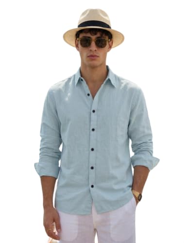 Image of NexaFlair Man's Casual | Formal | Linen| Cotton | Regular Wear Collared | Fit Shirt for Men