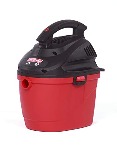 CRAFTSMAN 17611 2.5 gallon 1.75 Peak Hp Wet/Dry Vac, Portable Shop Vacuum with Attachments