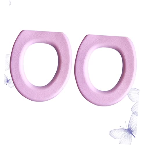Cabilock 2Pcs Toilettensitzkissen Gepolsterte Toilettensitzabdeckung Toilettenauflage Toilettensitze O-Förmige Toilettensitzabdeckung Bunte Toilettensitzabdeckung Gepolsterte – Bild 5