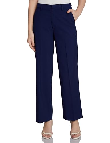 Amazon Brand - Symbol Women's Wide Leg Formal Trouser (High Rise ...