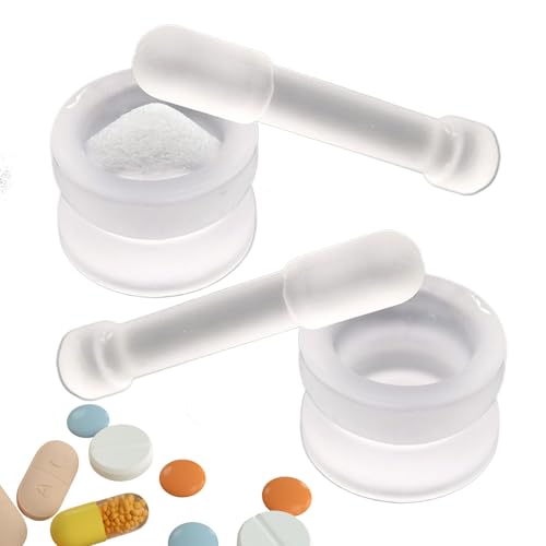 und Stößel - Set und Stößel in - Rutschfeste Mühle für Gewürze Pulver Nüsse Knoblauch...