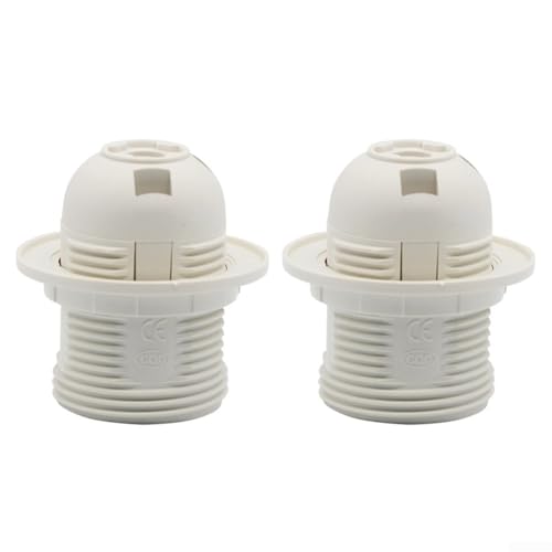 Par de portalámparas E27 para lámparas de mesa y luces colgantes, apto para reemplazar bombillas tipo rosca E27 en varios accesorios de iluminación