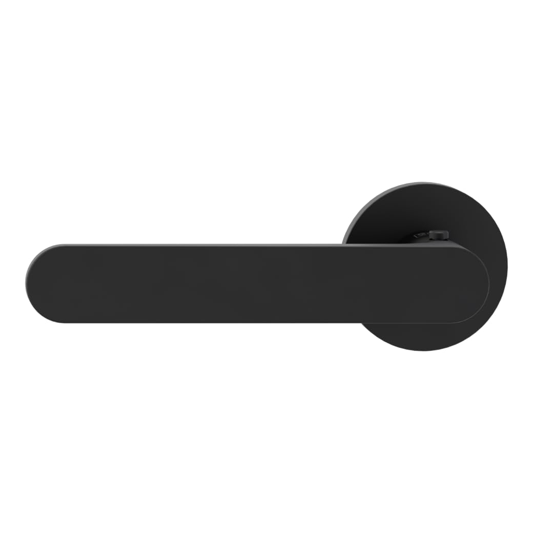 Griffwerk VAYA 291 AVUS Türgriffgarnitur, Fast2Fix, Graphitschwarz, smart2lock DIN L