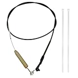 133-1998 Brake Cable Compatible with Toro TimeMaster Lawn Mower 21199 20976 20978 21200 21199HD 21811 21810 – Blade Brake Cable with 2 Straps for Toro Timemaster 30" self Propelled Lawn Mower
