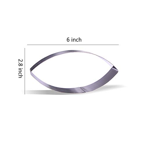 6 Inch Football Cookie Cutter - Stainless Steel #TOP1