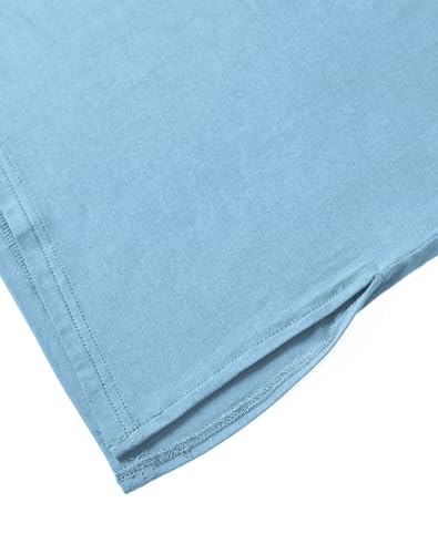 Latuza Men's Viscose Nightshirt Short Sleeves Sleep Shirt3