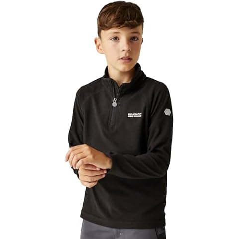Regatta Black Loco Half Zip Fleece for Boys Cover