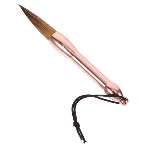 SHINEOFI Mini Pen Ink Brushes Calligraphy Brush for Writing Calligraphy Pens for Writing Drawing Brush Drawing Calligraphy Pens Calligraphy Brush for Painting Copper Rod Rose Gold