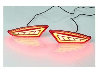 G13 Car reflector LED Brake Light for Rear Bumper DRL Fit for Mahindra XUV500 (Set of 2, Matrix)-image-11