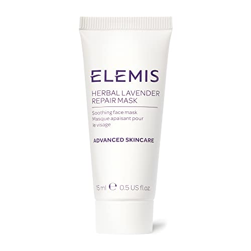 ELEMIS Herbal Lavender Repair Mask, Soothing Face Mask Formulated with Kaolin, Rosemary, Thyme and Lavender, Purifying Face Mask, Decongests Complexions for Bright and Balanced Skin, 15ml