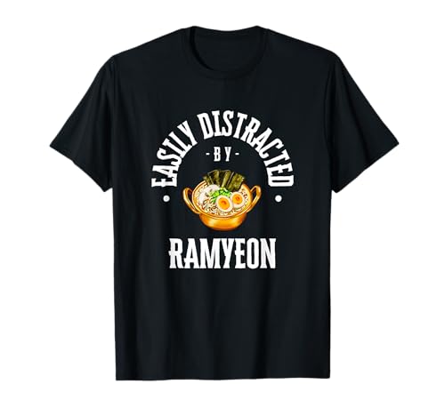 Abgelenkt von Ramyeon Lustiges Nudelgeschenk für Feinschmecker T-Shirt