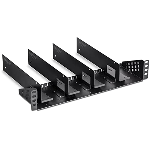 Image of TRENDnet 19 inch Rackmount Industrial Power Supply Vertical Chassis, TI-R4U, 4U Wall Mount Bracket, 2U Rack Mount Design, Designed for TI-RSP100048 Power Supplies (Sold Separately), Steel Construction