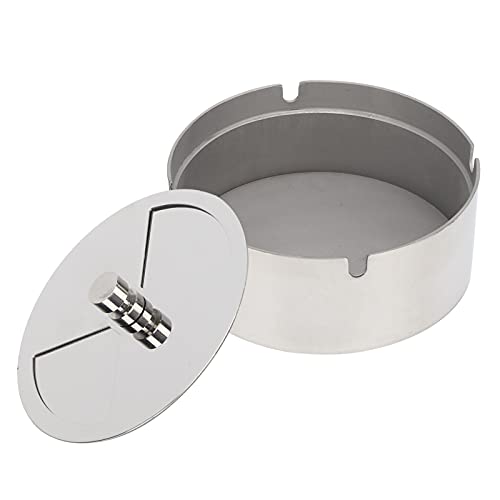 Cendrier extérieur anti-vol de cendres couvercle inox imperméable - 4