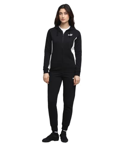 Puma Tuta da Donna con Cappuccio e Zip Nera Taglia S Codice 690738-01