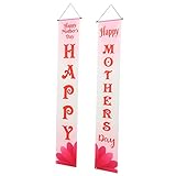 Decoraciones de pared para el día de la madre: puedes colgarlas en la puerta de entrada, techos, ventanas, jardines o usarlas como accesorio de diseño de fiesta del día de la madre, puerta colgante del día de la madre