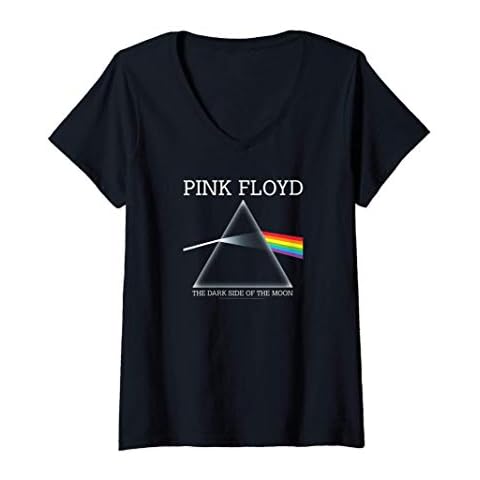 Womens Pink Floyd The Dark Side Of The Moon V-Neck T-Shirt Cover
