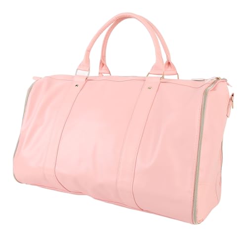 Pink Large Capacity Travel Garment Bag Foldable Business Luggage Bag with Shoulder Strap3
