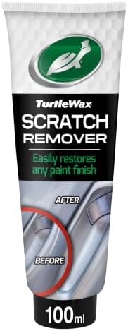 Turtle Wax Scratch Remover 100ml | Ultra-Fine Polishing Compound for Minor Scratches & Swirl Marks, Scuffs & Paint Transfer | Clear Coat Safe Car Paintwork Restorer
