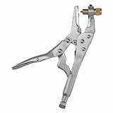 3S SuperSamaStore Pinza Fora Tubi Professionale per Recupero Gas Refrigerante, Strumento Perfora Tubazioni di Rame di Impianti Climatizzazione, Attacco 1/4" Sae, per Diametri fino a 1/2"