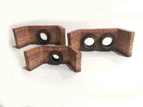 Scale Model Scenery LX086-OO Culverts (Pack of 6) For OO Scale Model Railway Layouts & 1:76 Diecast Dioramas