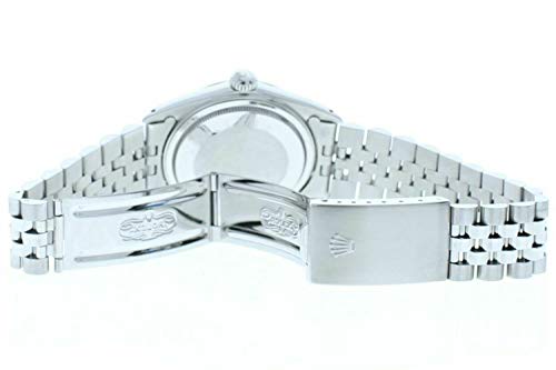 Rolex Mens Datejust 16030 Jubilee Bracelet Custom Black Diamond Dial (Certified Preowned)4