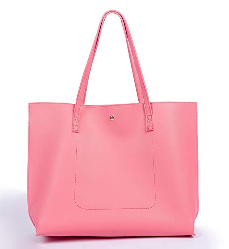Image of Women Tote Bags Top Handle Satchel Handbags PU Faux Leather Tote Bag with Tassel Shoulder Purse