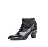 Gabor 52.961 Damen, Frauen Stiefeletten,Ankle Boots,Stiefelette/ Röhrli,Stiefel,Halbstiefel,Bootie,knöchelhoch,Reißverschluss,schwarz (Flausch) (Schwarz)