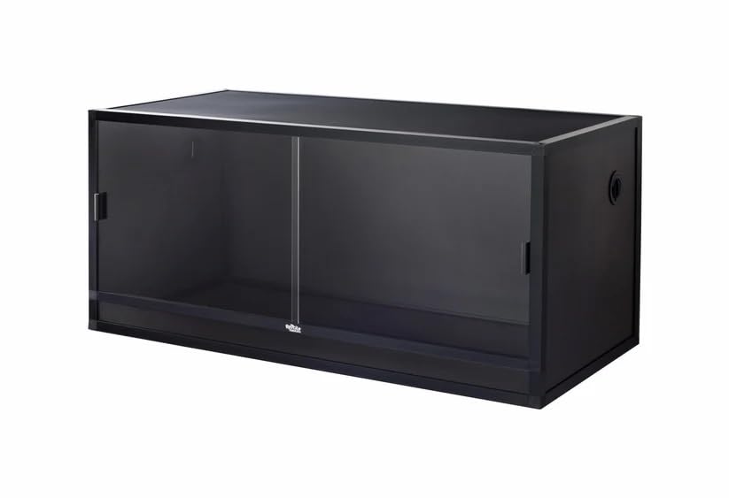 Reptile Habitats 4x2x2 (120 Gallon) Bearded Dragon Enclosure - V2 - PVC Panels, Glass Doors, Lightweight, Easy to Assemble, Heavy Duty Screen, Aluminum Frame