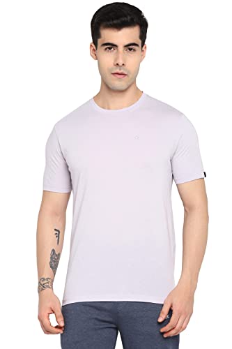 Image of Allen Cooper Men's Super Combed Cotton Rich Solid Round Neck Half Sleeve T-Shirt