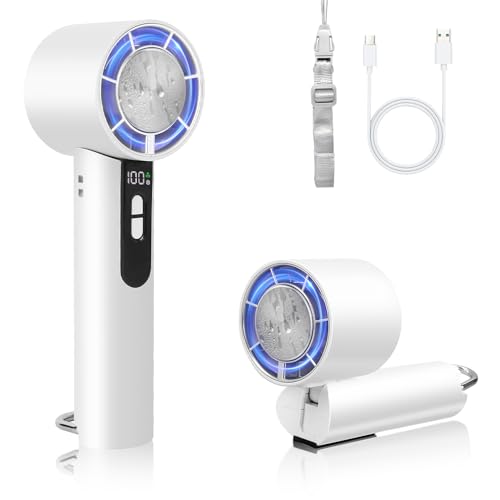 ハンディファン【2025新登場 冷却プレート付き】デジタル表示...